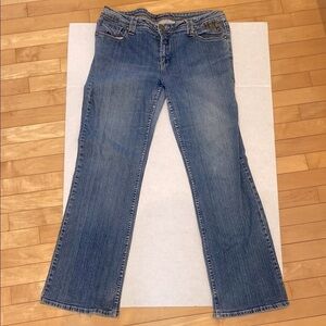 NEVADA, Classic  Wide Straight legged Women's Denim blue Jeans SIZE 14